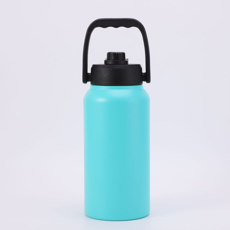 50oz Stainless Steel Double Wall Insulated Vacuum Flask Powder Coated Sports Water Tumbler Office