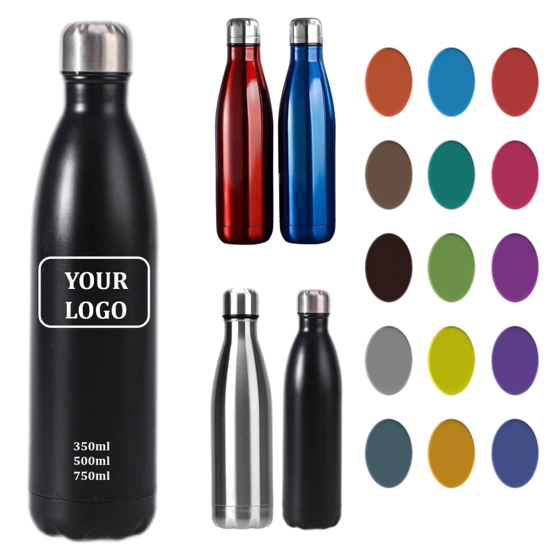 Personalized 350ml Stainless Steel Gym Water Bottle with Small Mouth for Workout & Camping