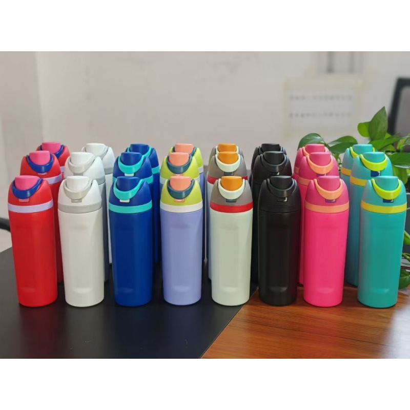 BPA-Free 19oz Double Wall Vacuum Flask Insulated Stainless Steel Travel Sport Water Bottle Straw for Busy for Mugs Use