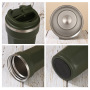 Stylish 380ml 510ml Powder Coated Insulated Coffee Mug Portable Stainless Steel Thermal Travel Tumbler Cup for Camping