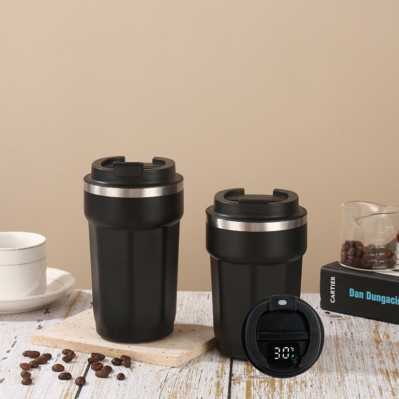 Stylish 380ml 510ml Powder Coated Insulated Coffee Mug Portable Stainless Steel Thermal Travel Tumbler Cup for Camping