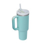 Second-Generation 40 oz Insulated Stainless Steel Car Cup Tumbler Straw Handle Food-Grade 304 Drinkware Accessory Premium for Mu