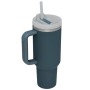 Second-Generation 40 oz Insulated Stainless Steel Car Cup Tumbler Straw Handle Food-Grade 304 Drinkware Accessory Premium for Mu
