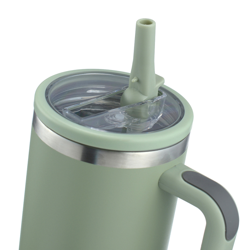 New Lid Leak Proof 40oz Adventure Tumbler Powder Cup Insulated Tumbler Coated Double Wall Stainless Steel Travel Mugs