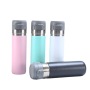Customizable BPA Stainless Steel Water Bottle with Flip Top Lid Powder Coated Convenient Carry Handle for Outdoor Tours Camping