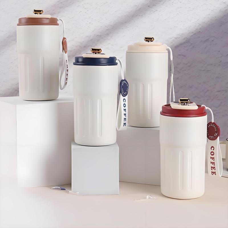 Dual Wall Stainless Steel Insulated Travel Tumbler Mug Smart LED Temperature Display Coffee Cup for Camping