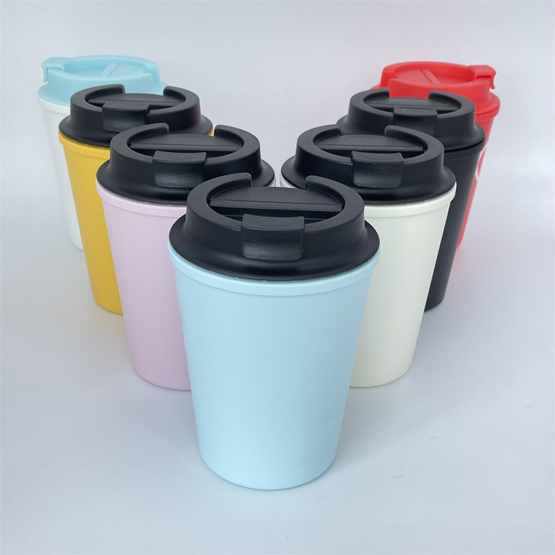 Double-Walled 12oz Stainless Steel Insulated Travel Mug Leak-Proof Recyclable Coffee Tumbler with Lid for Back to School