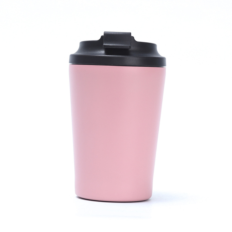 Double-Walled 12oz Stainless Steel Insulated Travel Mug Leak-Proof Recyclable Coffee Tumbler with Lid for Back to School