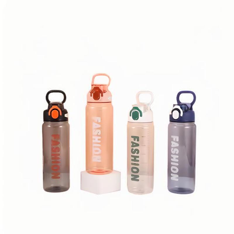 Hot Sale 750ml Summer Portable Sport Straw Water Bottle Drop-Proof Plastic Water Bottle with Rope for Back to School