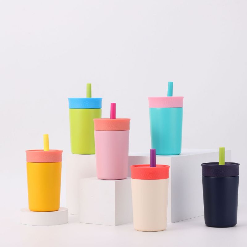 DD3604 Customized 12 oz Kids Tumbler Leak-Proof Insulated Water Bottle with BPA-Free Lid and Straw for Toddlers