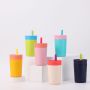 DD3604 Customized 12 oz Kids Tumbler Leak-Proof Insulated Water Bottle with BPA-Free Lid and Straw for Toddlers