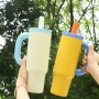 New Arrival 40oz American Style Stainless Steel Tumbler BPA-Free Lid Straw Cover Customizable Handle-304 Material Business Gifts
