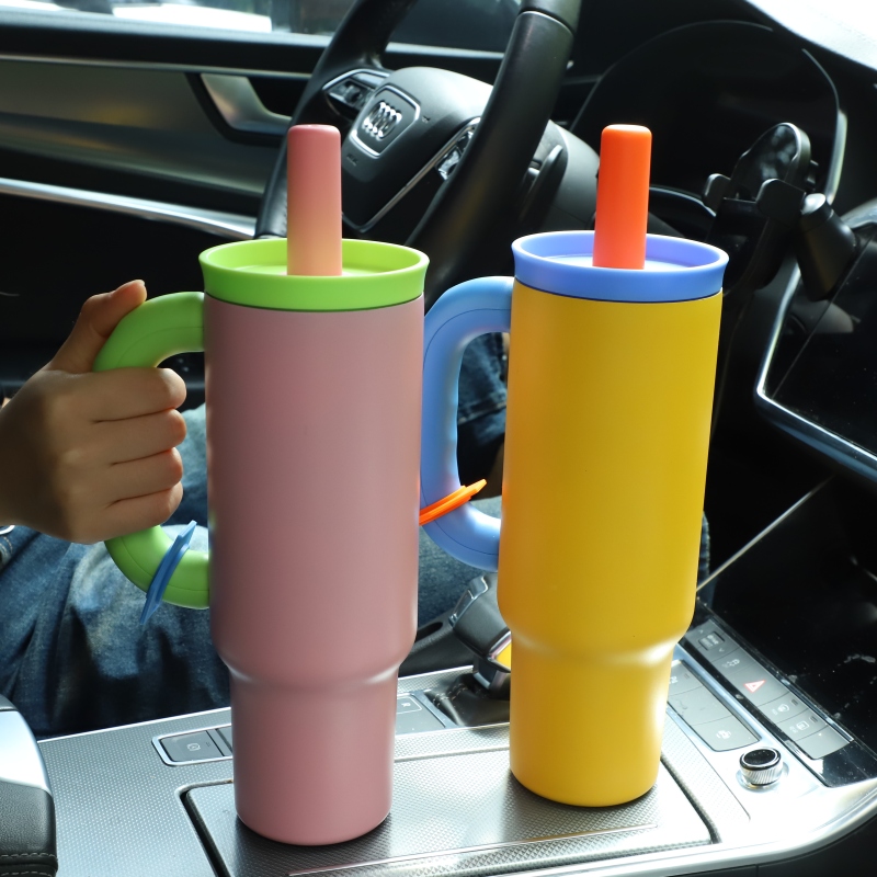 New Arrival 40oz American Style Stainless Steel Tumbler BPA-Free Lid Straw Cover Customizable Handle-304 Material Business Gifts