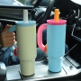 New Arrival 40oz American Style Stainless Steel Tumbler BPA-Free Lid Straw Cover Customizable Handle-304 Material Business Gifts