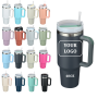 Modern 40oz Stainless Steel Coffee Tumbler with Leakproof Insulated Lid and Straw Wholesale Travel Mug for Back to School