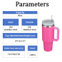 Modern 40oz Stainless Steel Coffee Tumbler with Leakproof Insulated Lid and Straw Wholesale Travel Mug for Back to School