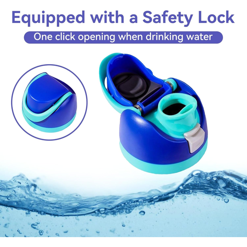 16/19/24/32oz Stainless Steel Office Cup Free Siip Water Bottle Straw Sports Travel Bpa-free Vacuum Temperature Display 12-24