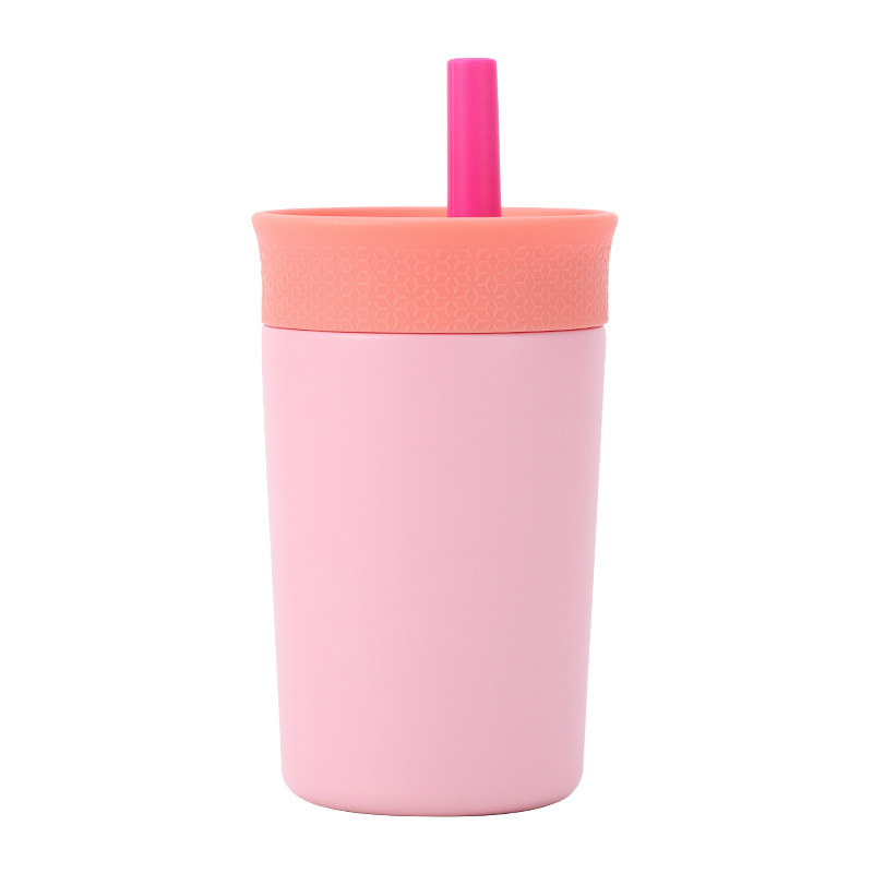 Best Seller 350ml Leakproof Stainless Steel Tumbler for Kids Custom Hot/Cold Water Bottle with Straw Cute Design for Camping