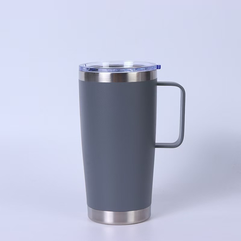 20oz 30oz Double Wall Vacuum Insulated Travel Coffee Mug Tumbler Stainless Steel Cup Mug Tumbler With Handle and Straw