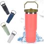 30 oz Double Wall Stainless Steel Travel Mug Leak-Proof Portable Vacuum Insulated Thermos with Handle