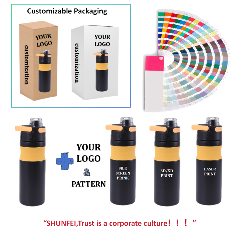 580ml Stainless Steel Thermos Water Bottle BPA Free Leakproof Sports Design American Style for Back to School