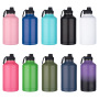 Customized 64oz Vacuum Insulated Thermo Wide Mouth Sports Water Bottle Flask Double Wall Stainless Steel for Camping