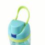 Portable Large Capacity Plastic Sport Water Bottle with Straw Contracted Design for Back to School