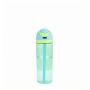 Portable Large Capacity Plastic Sport Water Bottle with Straw Contracted Design for Back to School
