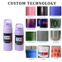 Customizable 18oz Double Wall Stainless Steel Water Bottle BPA-Free Powder Coated Thermos Handle Modern Design for Hot Drinks