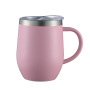 Custom 12oz Double Wall Stainless Steel Mug with Handle Vacuum Coffee Cup Wine Tumbler for Camping
