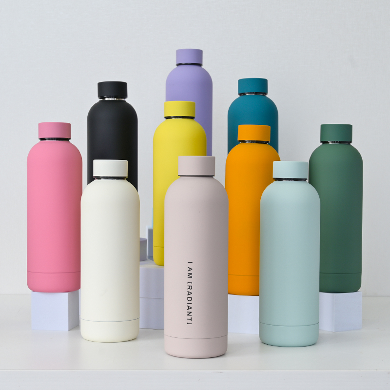 Customized Logo 350/500/750ml Gym Sports Metal Bottles Sublimation Stainless Steel Vacuum Flasks Thermos Drinking Water Bottle