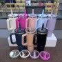 2024 New 40 oz Stainless Steel Tumbler Vacuum Insulated Reusable with Handle for Straw Lid for Drinks Cold Coffee Travel Gym Car