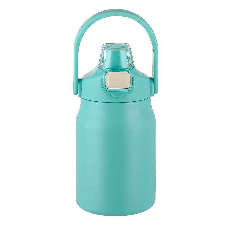 800ml Custom Logo Stainless Steel Insulated Water Flask with Handle Wide Mouth Water Bottle for Convenient Carry