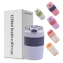 Wholesale New Product Travel Stainless Steel 420ml Tumbler Water Bottle with Silicone Sleeve Vacuum Insulated Metal Material