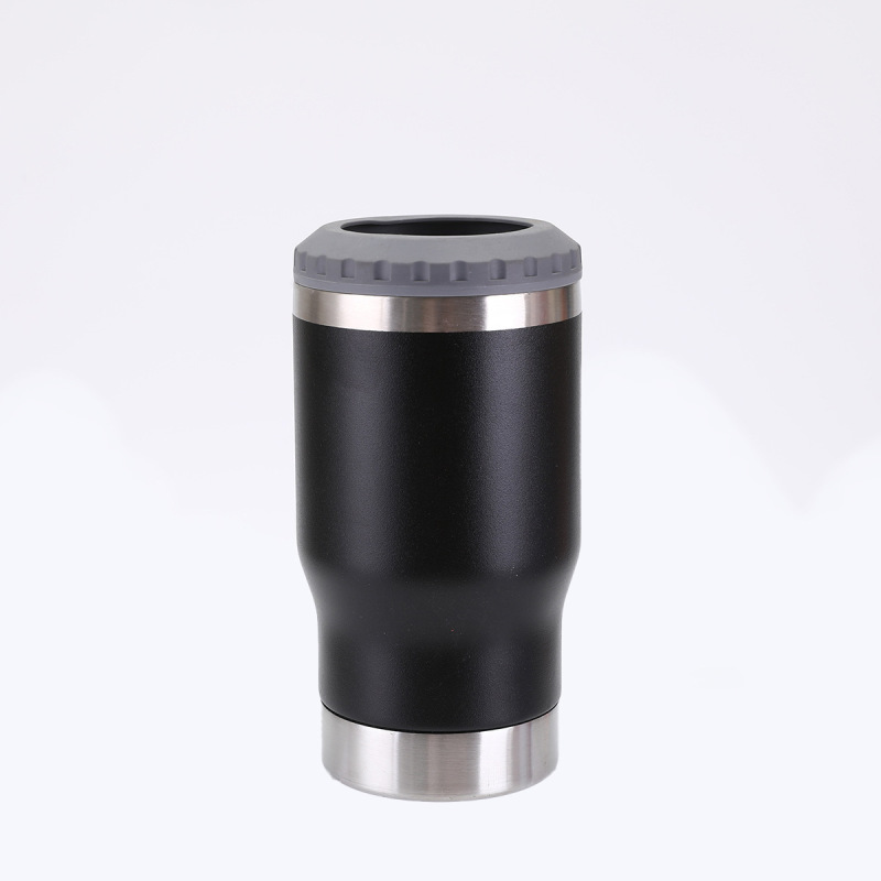 Luxury 4-in-1 Insulated Slim Can Cooler 14 Oz Double-Walled Stainless Steel Beer Cozies Lighted Portable Wine Travel Tumblers