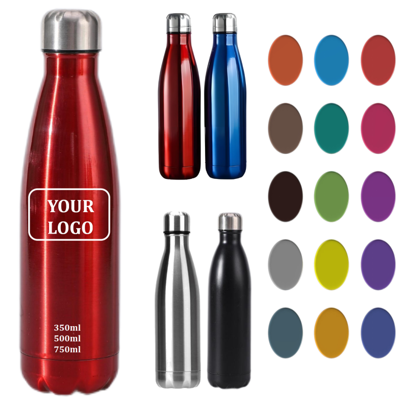 Custom Logo Classic 350/500ml Double Wall Vacuum Insulated Stainless Steel Bottle Leakproof Lids for School Travel Applicable