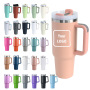 Hot Sale 304 Stainless Steel Water Bottle and 40oz Vacuum Tumbler with Handle and Straw for Mugs