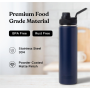 Custom 12oz Double Wall 304 Stainless Steel Vacuum Insulated Kettle Large Capacity Space Design Sports Mug Camping Applicable