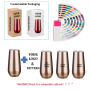 Custom Logo Double Wall 6oz/10oz/16oz/20oz Stainless Steel Insulated for Champagne Flute Tumblers Metallic Rose Gold Stemless Fo