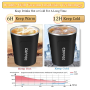 380ml Powder Coated Double Wall Stainless Steel Thermal Travel Mug Car Cup Lid Straw for Coffee Water Beer Hot Thermal