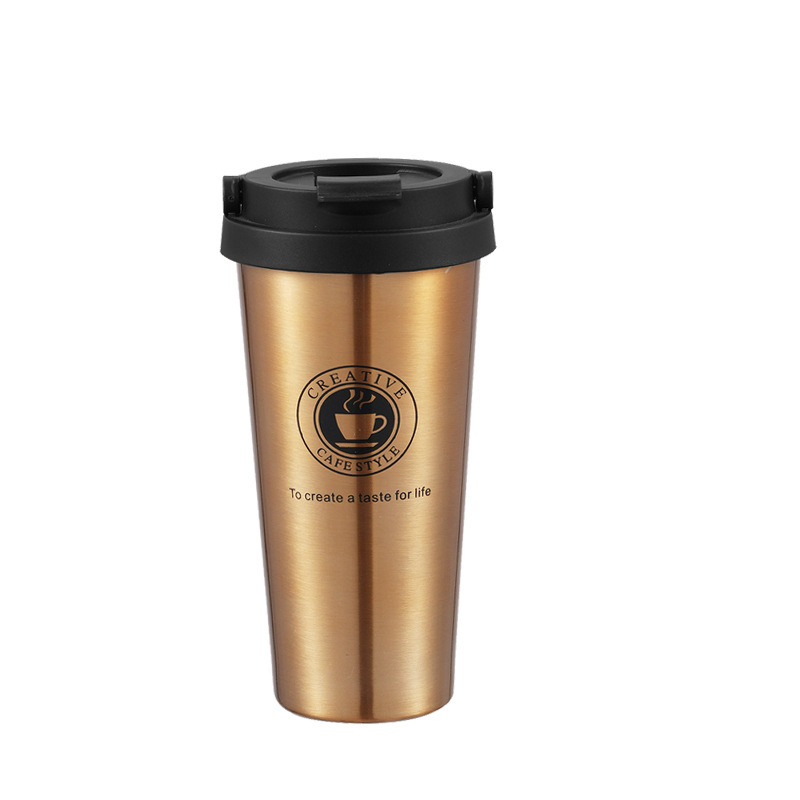 Wholesale Custom Logo Double-Walled Stainless Steel Tumbler Cups Vacuum-Insulated Coffee Tumblers with Lids for Business Gifts