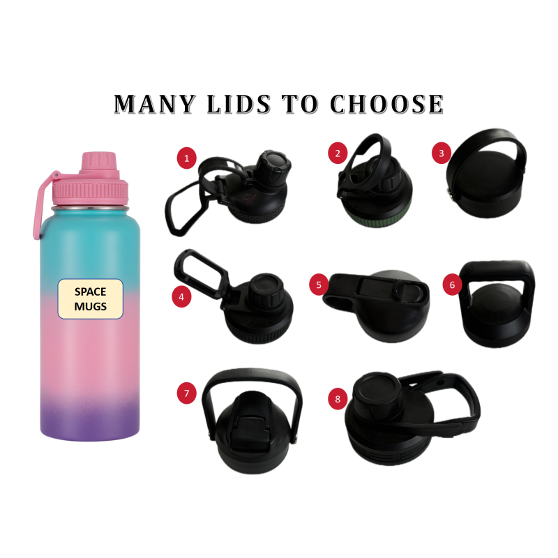 OEM 22 oz Stainless Steel Gym Water Bottle Thermal Vacuum with BPA-Free Straw Fitness Leak-Proof Boiling Water Capabilities