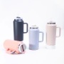 64oz Stainless Steel Vacuum Insulated Coffee Cup with Handle Large Capacity Portable Thermos Cup for Business Gifts