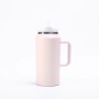 64oz Stainless Steel Vacuum Insulated Coffee Cup with Handle Large Capacity Portable Thermos Cup for Business Gifts