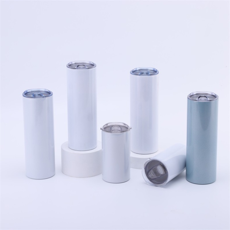 USA Hot Sale Wholesale Sublimation Blanks 30oz Stainless Steel Double Wall Skinny Straight Sublimation Tumblers With Straw