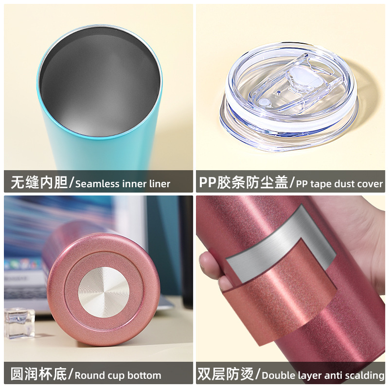 USA Hot Sale Wholesale Sublimation Blanks 30oz Stainless Steel Double Wall Skinny Straight Sublimation Tumblers With Straw