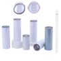 USA Hot Sale Wholesale Sublimation Blanks 30oz Stainless Steel Double Wall Skinny Straight Sublimation Tumblers With Straw