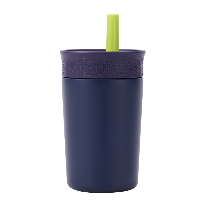 Factory Supply 350ml Stainless Steel Tumbler BPA-Free Insulated Water Bottle for Straw Lid for Kids Toddlers Leak-Proof for Boil