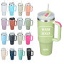 40 oz Insulated Stainless Tumbler for Straw Lid Leakproof Portable Travel Mug Eco-Friendly Coffee Water Holder Hot Cold Drinks
