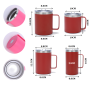 Private Label Double Wall Stainless Steel Travel Tumbler Insulated Coffee Mug Handle Lid Customizable Thermos Cup for On-the-Go